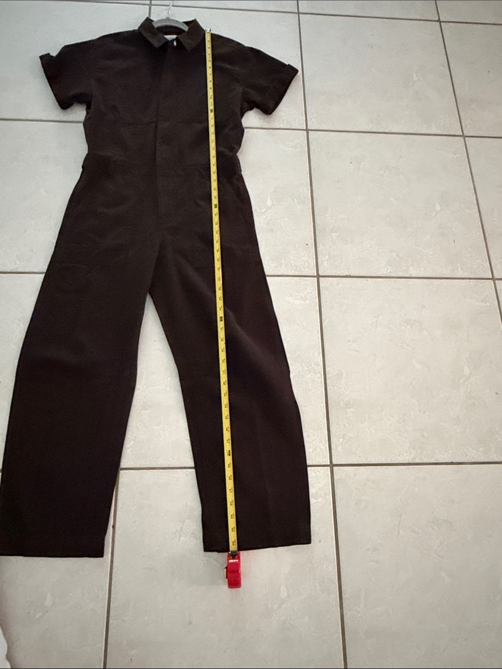 pistola Dark Brown Short-Sleeve Utility Jumpsuit - Picture 9 of 16